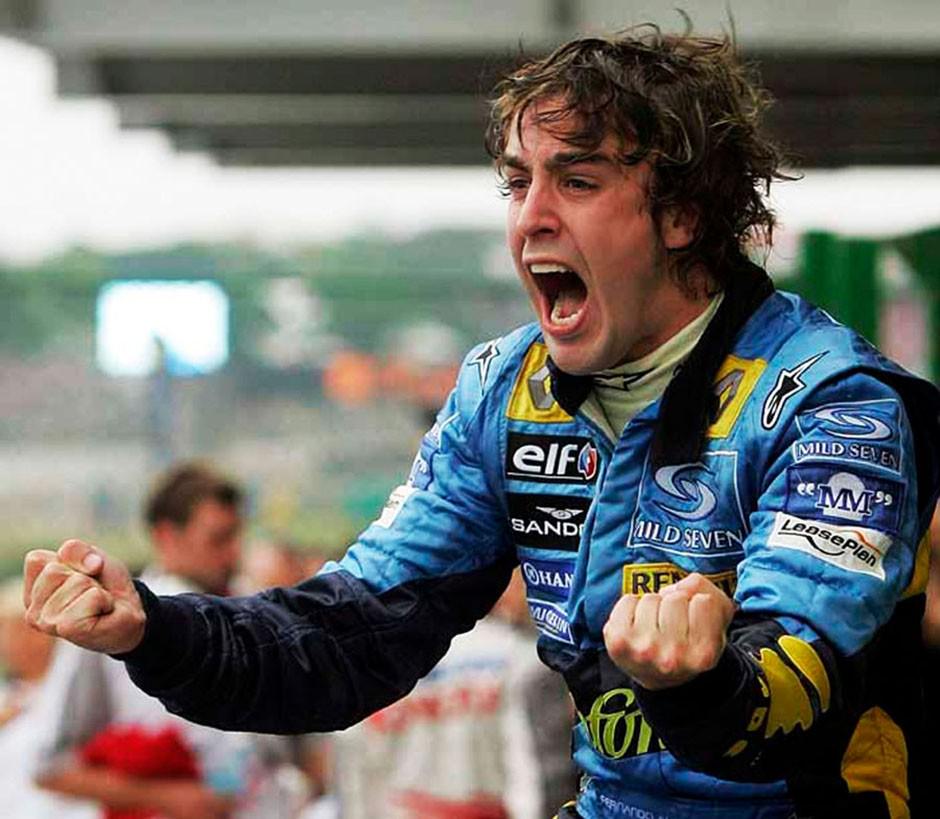 Ferndndo Alonso campeón del mundo de Fórmula 1 con Renault