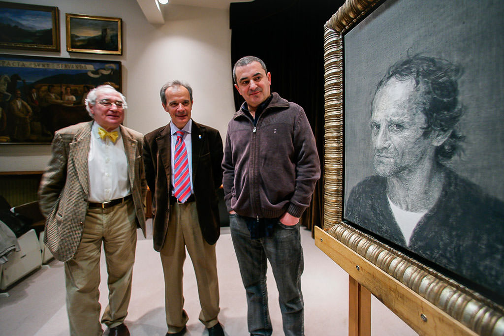 Presentación del cuadro de Manolín el Gitano de Galanao en el Museo de Bellas artes de Oviedo