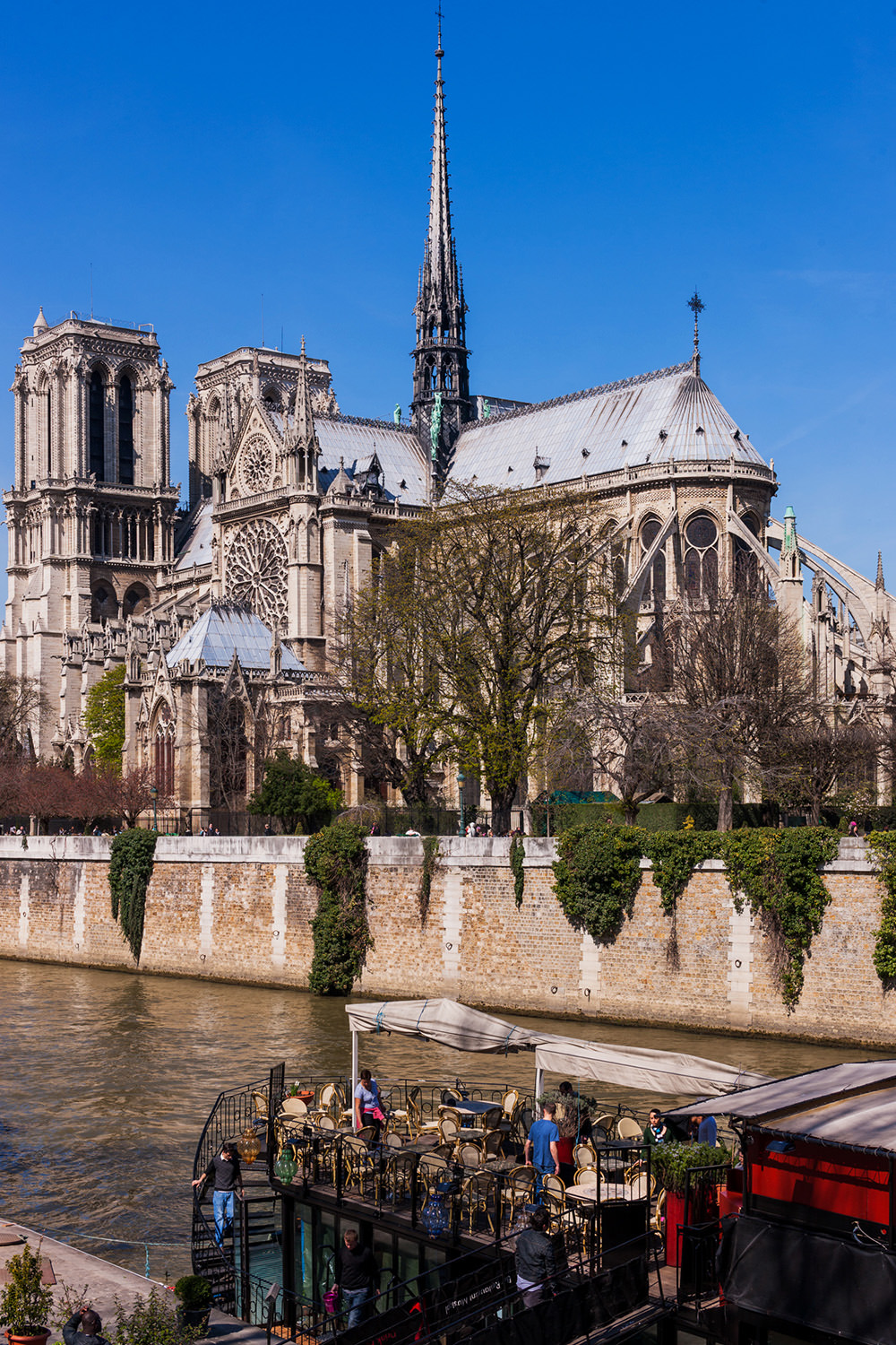 Vista exterior Notre Dame Paris