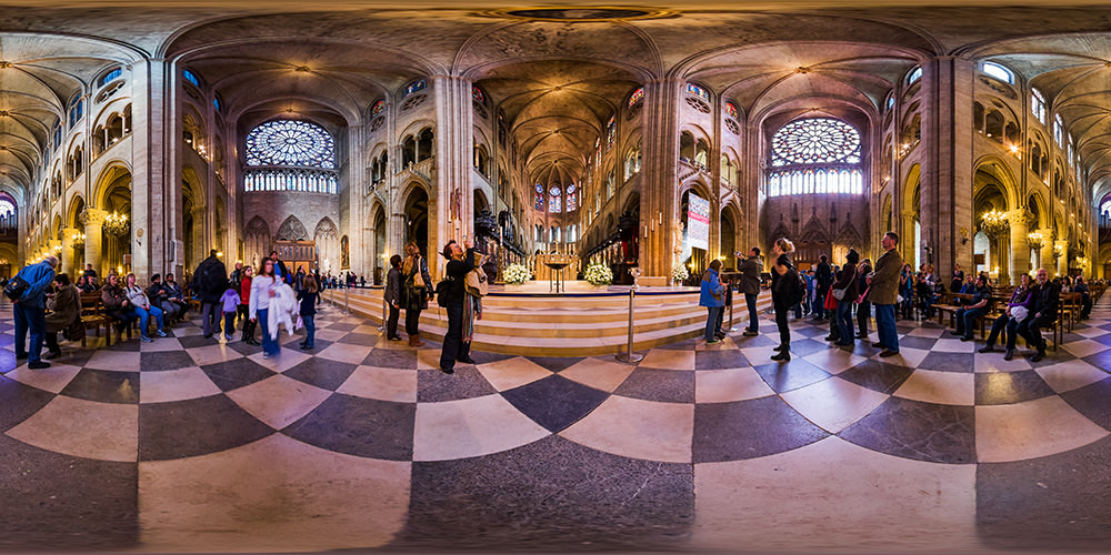 interior 360º Notre Dame Paris
