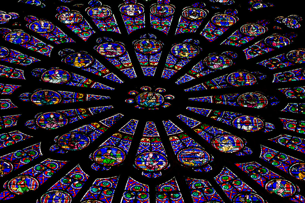 rosetón del crucero norte Notre Dame Paris