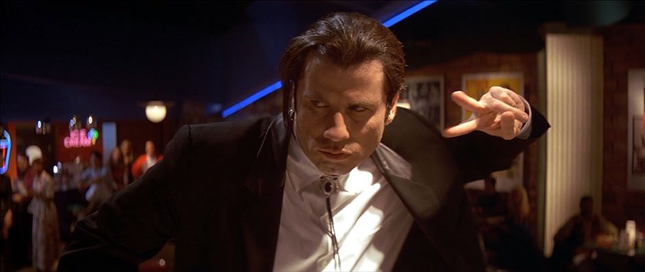 Travolta baila en Pulp Fiction de Tarantino