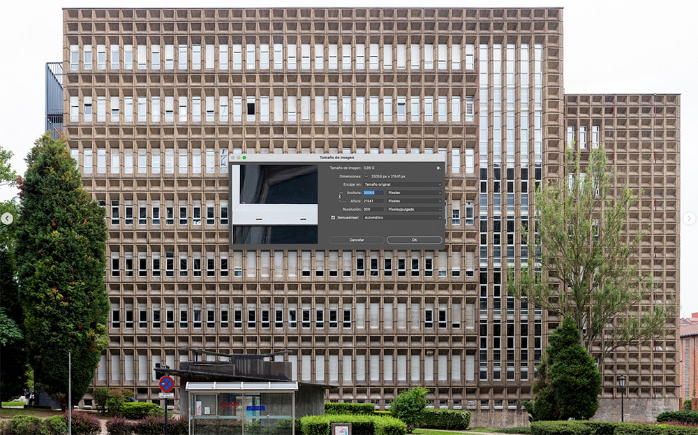 Gigapan-lona-Universidad de Oviedo-fotógrafo Asturias-facultad de Geolig&iacute;a